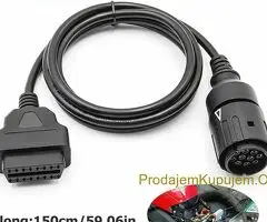 ICOM-D kabel za BMW 10 pin na 16 pin OBD2 za motocikle.